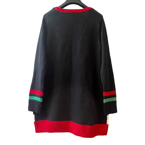 United States Sweaters Santa HO HO HO Ugly Christmas Sweater Dress Size XL NWOT - Picture 3 of 4